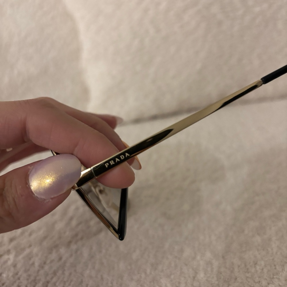 Prada Gold and Black Frame Sunglasses SPR60X - Picture 3 of 7